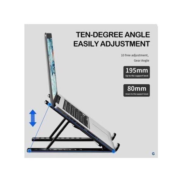 EAGEAT 10 Speed Adjustable Laptop Stand+phone Stand
