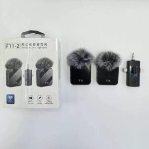 F11-2 Double Wireless Microphone For iPhones, Android and Laptops