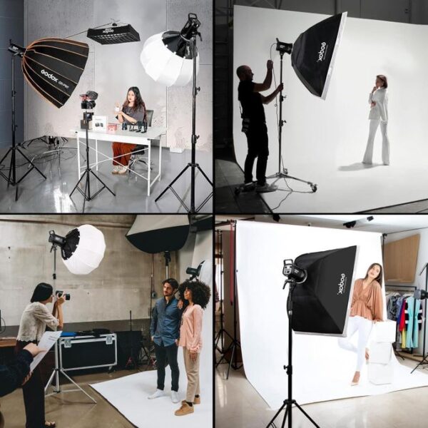 Godox SL60IIBi 75W Bi-Color LED Video Light 2800K–6500K Bowens Mount APP Control-Black