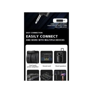 Handheld Wireless Microphone UHF Dynamic Mic With Receiver