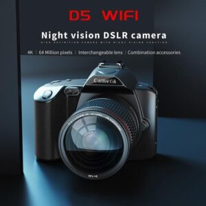 HD WiFi Digital Camera 64MP Dual Camera Night Vision