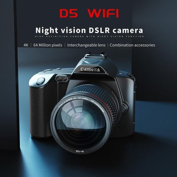 HD WiFi Digital Camera 64MP Dual Camera Night Vision