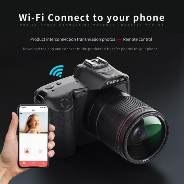 HD WiFi Digital Camera 64MP Dual Camera Night Vision