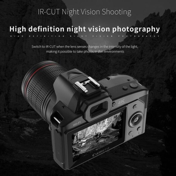 HD WiFi Digital Camera 64MP Dual Camera Night Vision