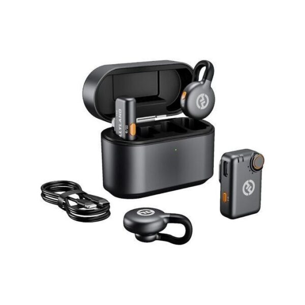 Hollyland LARK M2S Combo 2-Person Wireless Microphone System for Cameras and Mobile Devices - Black