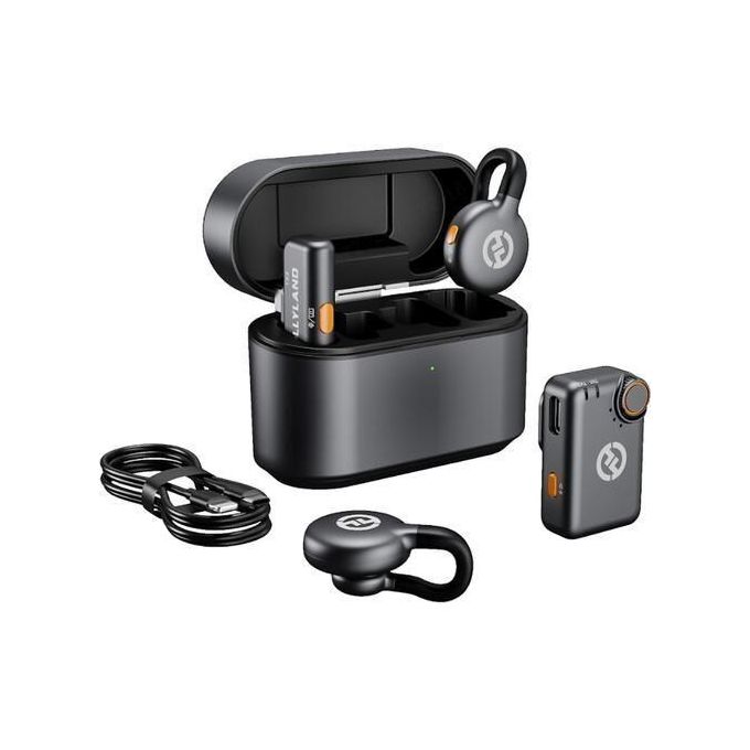 Hollyland LARK M2S Combo 2-Person Wireless Microphone System for Cameras and Mobile Devices - Black