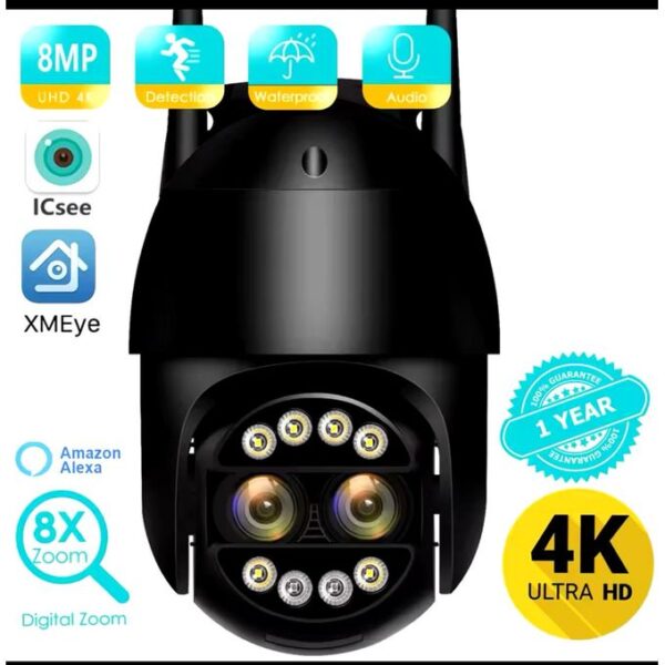 Ip Camera BESDER 8MP 4K PTZ IP CAM 8x Zoom Dual-Lens Human Detect CCTV Camera 4MP Smart Home Outdoor Wifi Surveillance Camera ICSEE APP Ip Camera BESDER 8MP 4K PTZ IP CAM 8x Zoom Dual-Lens Human Detect CCTV Camera 4MP Smart Home Outdoor Wifi Surveillance Camera ICSEE APP