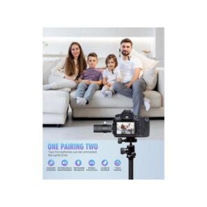 K15 3-in-1 Wireless Lavalier Microphone with Type-C for iPhone, Android, and iPad (2 Microphones)