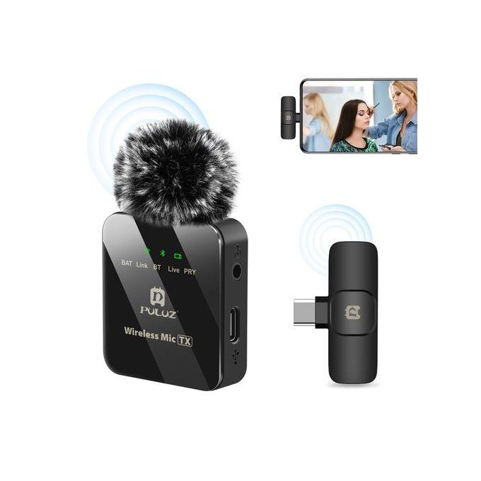 Puluz PULUZ Wireless Lavalier Microphone For Type-C Phone