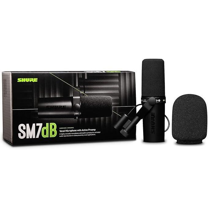 Shure Professional Sm7db Dynamic XLR Microphone - Black