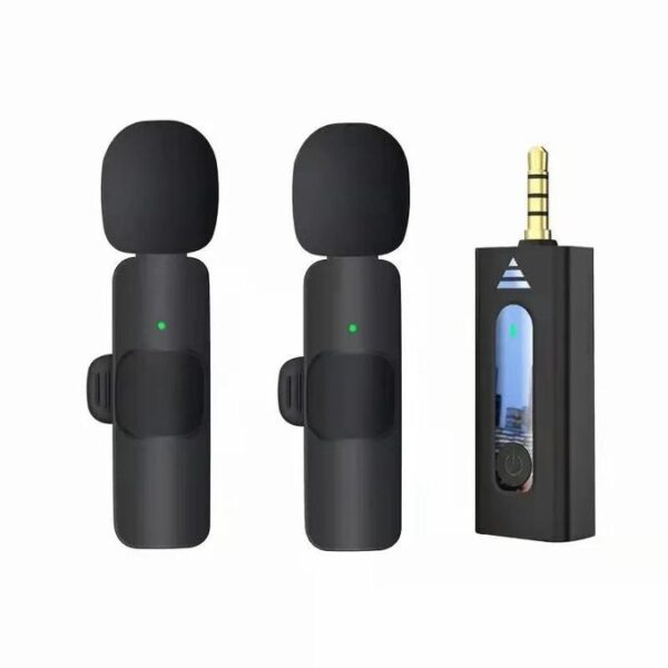Wireless 3.5mm Lavalier Microphone Intelligent Noise Reduction Mic for Camera Speaker Computer Live Broadcast Recording Mic