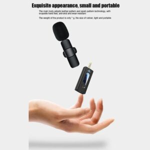 Wireless 3.5mm Lavalier Microphone Intelligent Noise Reduction Mic for Camera Speaker Computer Live Broadcast Recording Mic