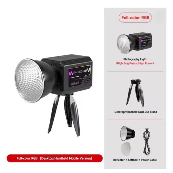YM-S100 RGB 80W Rechargeable Handheld Photography Light