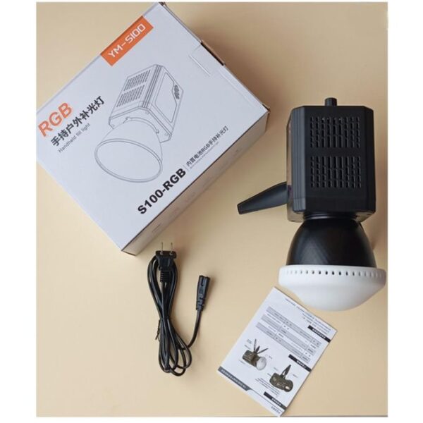 YM-S100 RGB 80W Rechargeable Handheld Photography Light